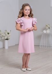 Платье нарядное для девочки Лаврента, розовый, 146-76-66